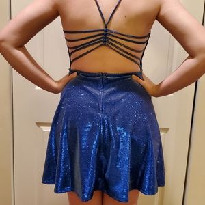 Blue Homecomming Style Dress